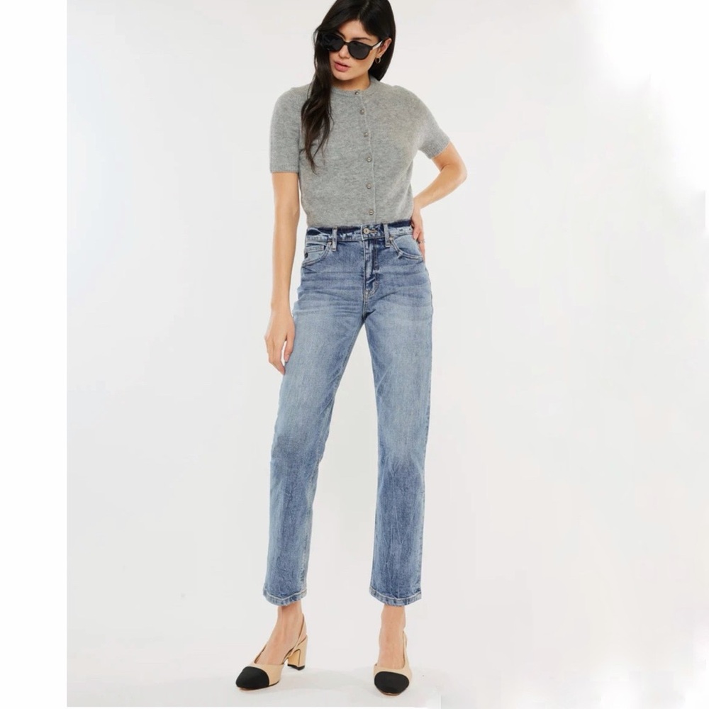 KanCan Women's Straight Leg Blue Jeans 5/26